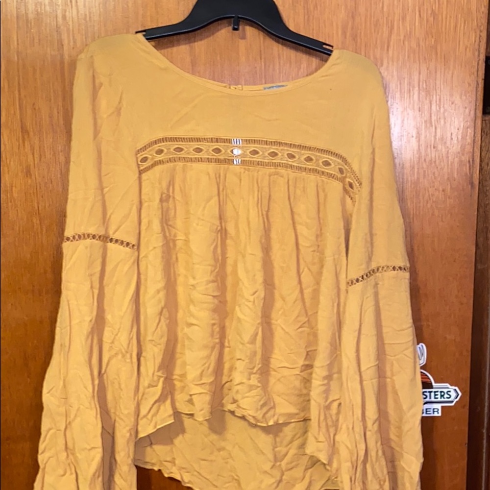 Mustard Blouse Size Medium
